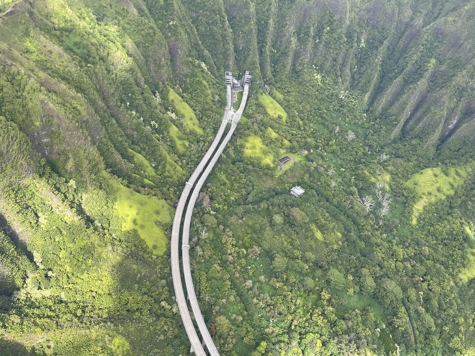Haiku Stairs aerial
